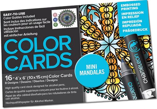 Chameleon Colour Cards - Mini Mandalas (embossed)