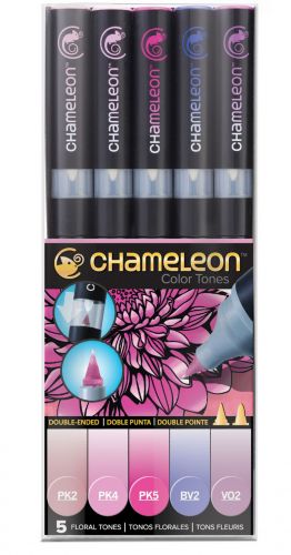 Chameleon 5-Pen Floral Tones Set