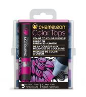 Chameleon 5 Colour Tops Floral Tones Set