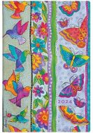 Paperblanks Hummingbirds & Flutterbyes Mini | Week-at-a-Time 2024 Diary HOR (NEW) (RESTOCKED)