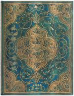 Paperblanks Turquoise Chronicles Ultra | Week-at-a-Time 2024 Diary HOR (RESTOCKED)