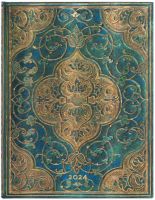 Paperblanks Turquoise Chronicles Ultra | Week-at-a-Time 2024 Diary VSO