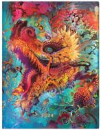 Paperblanks Humming Dragon Flexi Ultra | Day-at-a-Time 2024 Diary (NEW) (RESTOCKED)