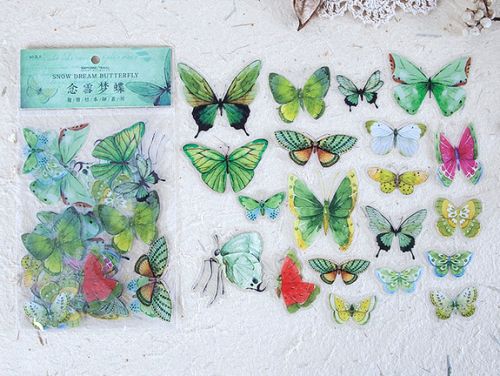 Stickers - Snow Dream Butterfly (40pcs bag) (NEW)