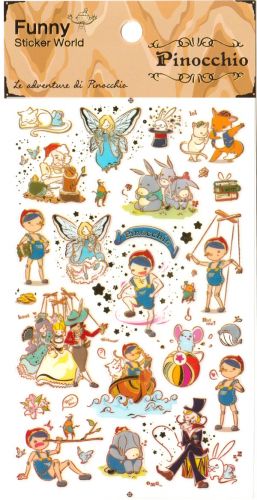 Stickers - Pinocchio (1 sheet, 30pcs approx.)