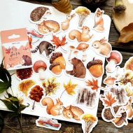 Stickers - Autumn Forest - Bear, Squirrel (46pcs box)