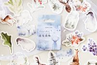 Stickers - Winter Animals, Deer (46pcs box)