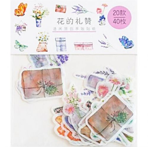 Stickers - Flower Tribute (40pcs bag) (NEW)