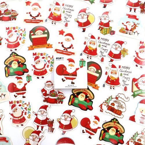 Stickers - Christmas Santa (45pcs box)