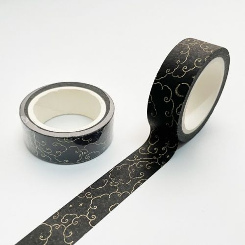 Washi Tape - Golden Clouds (15mm x 7M) (NEW)