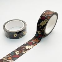 Washi Tape - Golden Leaves - (15mm x 7m) (NEW)