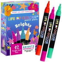 Life of Colour - Bright Paint Pens - Medium Tip (3mm)