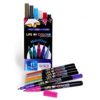 Life of Colour - Metallic Paint Pens - Fine Tip (1mm)