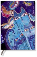 Paperblanks Blue Cats & Butterflies Midi LINED