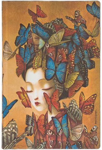 Paperblanks Flexis Madame Butterfly Mini 208pp SOFTCOVER LINED