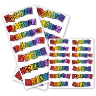Stickers - Days of the Week Rainbow Square Letters (2 weeks) (NEW)