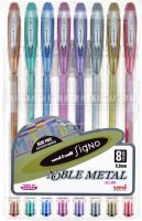 Uniball Signo Noble Metal Gel Ink Pens 0.8mm 8 Set (NEW)