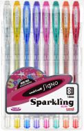 Uniball Signo Sparkling Gel Ink Pens 1mm 8 Set (NEW)