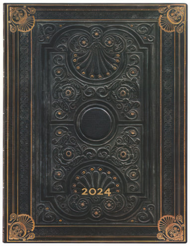 Agenda 2024 PAPERBLANKS (Flexis) Nocturnelle - Ultra - 180×230mm - 1  semaine sur 2 pages Vertical
