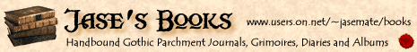 Jase's Books - Handbound Gothic Parchment Journals